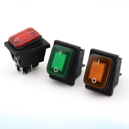 colored illuminated rocker boat switches electronic components
